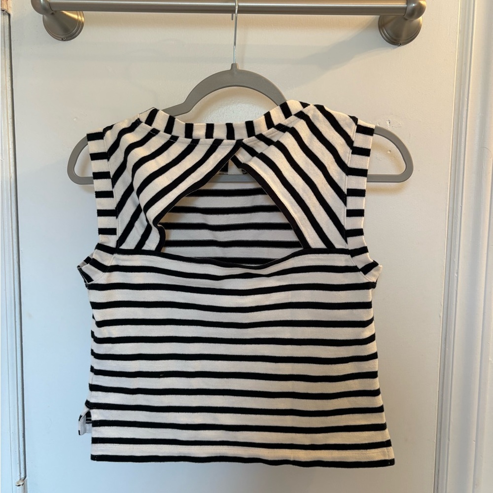 Maeve Striped Sleeveless Top - Picture 3 of 3